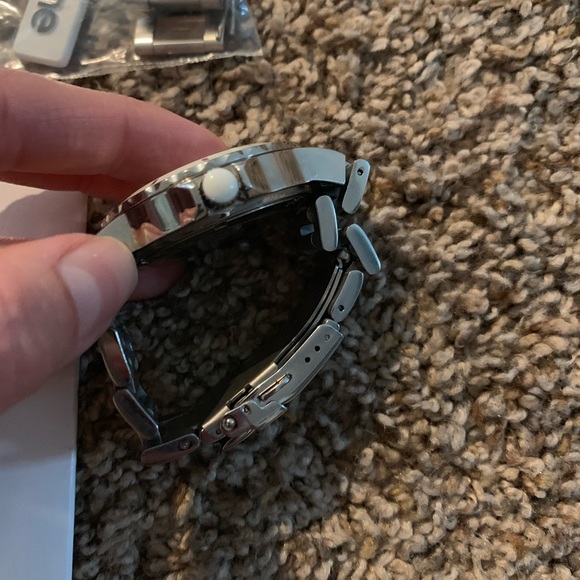 Aline stainless steel white dial chronograph watch - Picture 8 of 8